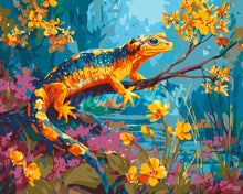 Laden Sie das Bild in den Galerie-Viewer, Malen nach Zahlen Figured&#39;Art – Goldener Salamander