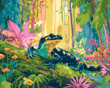 Laden Sie das Bild in den Galerie-Viewer, Malen nach Zahlen Figured&#39;Art – Wald-Salamander