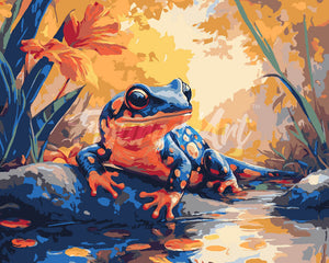 Malen nach Zahlen Figured'Art – Launischer Salamander