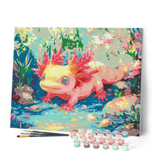 Laden Sie das Bild in den Galerie-Viewer, Sonnenbadender Axolotl