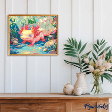 Laden Sie das Bild in den Galerie-Viewer, Sonnenbadender Axolotl