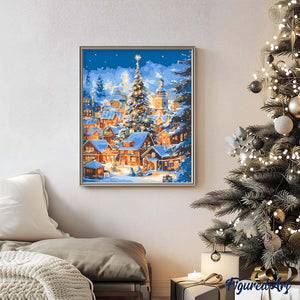Funkelndes Weihnachtsdorf