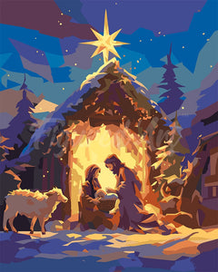 Malen nach Zahlen Figured'Art – Stille Nacht