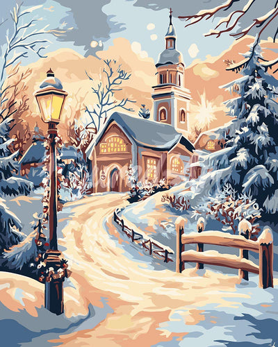 Malen nach Zahlen Figured'Art – Pfad zur Kapelle