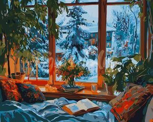 Malen nach Zahlen Figured'Art – Gemütlicher Winterabend