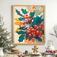 Laden Sie das Bild in den Galerie-Viewer, Verschneiter Stechpalmenzweig