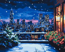 Laden Sie das Bild in den Galerie-Viewer, Malen nach Zahlen Figured&#39;Art – Winterbalkon