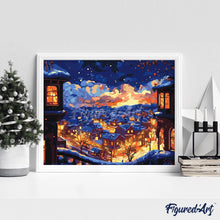 Laden Sie das Bild in den Galerie-Viewer, Leuchtende Winternacht