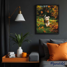 Laden Sie das Bild in den Galerie-Viewer, Fröhlicher Welpe im Herbst