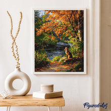 Laden Sie das Bild in den Galerie-Viewer, Roter Fuchs am Fluss