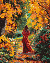 Laden Sie das Bild in den Galerie-Viewer, Malen nach Zahlen Figured&#39;Art – Dame in Rot