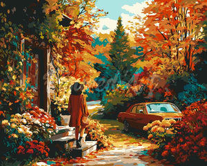 Malen nach Zahlen Figured'Art – Herbstlicher Abschied