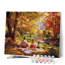 Laden Sie das Bild in den Galerie-Viewer, Familienpicknick im Herbst