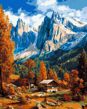 Laden Sie das Bild in den Galerie-Viewer, Malen nach Zahlen Figured&#39;Art – Herbst in den Dolomiten