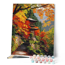 Laden Sie das Bild in den Galerie-Viewer, Japanische Pagode im Herbst