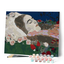 Laden Sie das Bild in den Galerie-Viewer, Ria Munk auf dem Sterbebett - Klimt