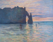 Laden Sie das Bild in den Galerie-Viewer, Malen nach Zahlen Figured'Art – Klippe bei Étretat, Sonnenuntergang - Monet