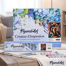 Laden Sie das Bild in den Galerie-Viewer, Kühne Abstrakte Katze