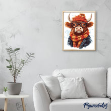 Laden Sie das Bild in den Galerie-Viewer, Highland Cow gemütliche Stimmung