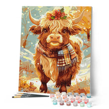 Laden Sie das Bild in den Galerie-Viewer, Highland Cow Herbstzauber