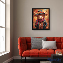 Laden Sie das Bild in den Galerie-Viewer, Highland Cow Vintage-Stil