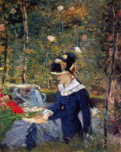 Laden Sie das Bild in den Galerie-Viewer, Malen nach Zahlen Figured'Art – Junge Frau im Garten - Manet