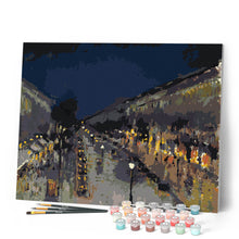 Laden Sie das Bild in den Galerie-Viewer, Boulevard Montmartre bei Nacht - Pissarro