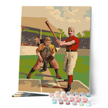 Laden Sie das Bild in den Galerie-Viewer, Retro-Baseballspieler