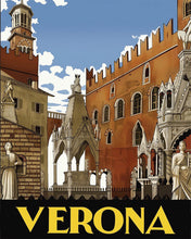 Laden Sie das Bild in den Galerie-Viewer, Malen nach Zahlen Figured'Art – Verona Vintage-Poster