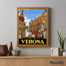 Laden Sie das Bild in den Galerie-Viewer, Verona Vintage-Poster