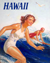 Laden Sie das Bild in den Galerie-Viewer, Malen nach Zahlen Figured'Art – Hawaii Surfmädchen