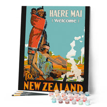 Laden Sie das Bild in den Galerie-Viewer, Neuseeland Vintage-Poster