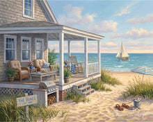 Laden Sie das Bild in den Galerie-Viewer, Malen nach Zahlen Figured'Art – Dünen-Cottage