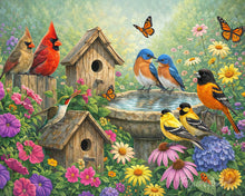 Laden Sie das Bild in den Galerie-Viewer, Malen nach Zahlen Figured'Art – Garten des Vogelgesangs