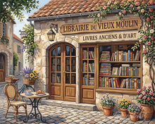 Laden Sie das Bild in den Galerie-Viewer, Malen nach Zahlen Figured'Art – Charmante französische Buchhandlung