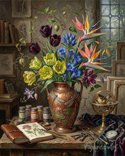 Laden Sie das Bild in den Galerie-Viewer, Malen nach Zahlen Figured'Art – Zeitlose Blumen