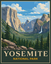 Laden Sie das Bild in den Galerie-Viewer, Malen nach Zahlen Figured'Art – Yosemite-Nationalpark, Kalifornien
