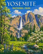 Laden Sie das Bild in den Galerie-Viewer, Malen nach Zahlen Figured'Art – Yosemite-Nationalpark, Vernal Fall - Kalifornien