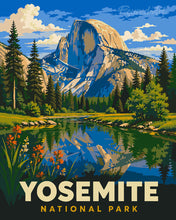 Laden Sie das Bild in den Galerie-Viewer, Malen nach Zahlen Figured'Art – Yosemite-Nationalpark, Half Dome - Kalifornien