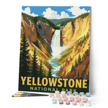 Laden Sie das Bild in den Galerie-Viewer, Yellowstone-Nationalpark, Lower Falls - Wyoming