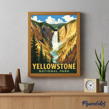 Laden Sie das Bild in den Galerie-Viewer, Yellowstone-Nationalpark, Lower Falls - Wyoming