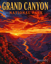 Laden Sie das Bild in den Galerie-Viewer, Malen nach Zahlen Figured'Art – Grand-Canyon-Nationalpark, Wüstenklippen - Arizona