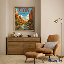 Laden Sie das Bild in den Galerie-Viewer, Zion-Nationalpark, Virgin Rivers - Utah
