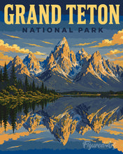 Laden Sie das Bild in den Galerie-Viewer, Malen nach Zahlen Figured'Art – Grand-Teton-Nationalpark, Wyoming