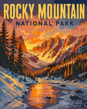 Laden Sie das Bild in den Galerie-Viewer, Malen nach Zahlen Figured'Art – Rocky-Mountain-Nationalpark, Colorado