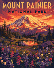 Laden Sie das Bild in den Galerie-Viewer, Malen nach Zahlen Figured'Art – Mount-Rainier-Nationalpark, Washington