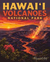 Laden Sie das Bild in den Galerie-Viewer, Malen nach Zahlen Figured'Art – Hawaiʻi-Volcanoes-Nationalpark