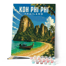 Laden Sie das Bild in den Galerie-Viewer, Reiseposter Koh Phi Phi