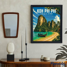 Laden Sie das Bild in den Galerie-Viewer, Reiseposter Koh Phi Phi