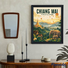 Laden Sie das Bild in den Galerie-Viewer, Reiseposter Chiang Mai